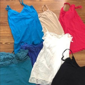 Lot of 7 camisoles “camis” size small